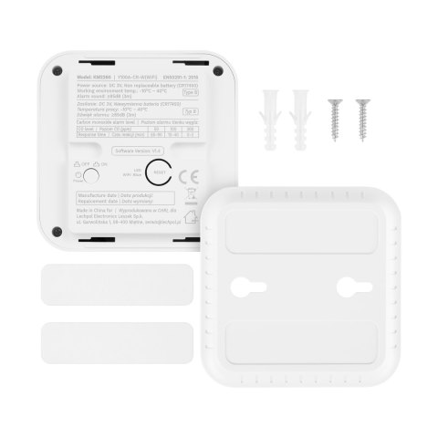 Czujnik czadu, tlenku węgla Kruger&Matz Connect S10 Tuya EN 50921