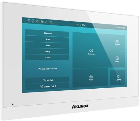 Zestaw wideodomofonowy IP AKUVOX (C313W White / E12W)