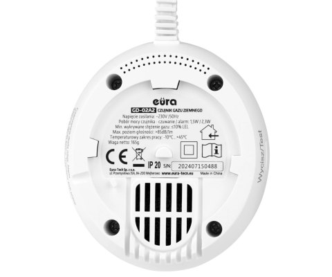 CZUJKA GAZU ZIEMNEGO (METANU) I LPG (PROPAN-BUTAN) GD-02A2