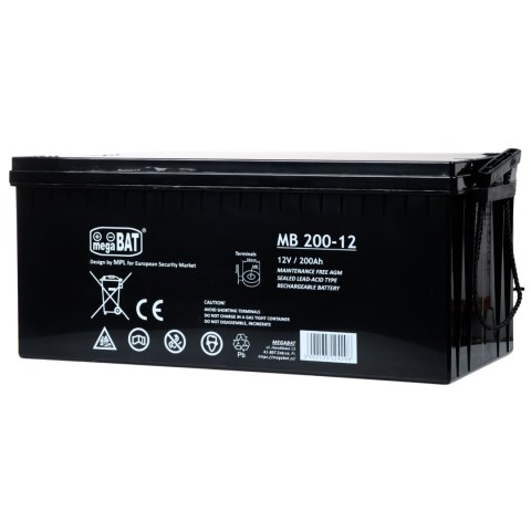 AKUMULATOR 12V/200AH-MB megaBAT