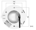 KAMERA AHD, HD-CVI, HD-TVI, PAL HAC-HDW1549X-A-PRO-0280B-DIP WizColor - 5 Mpx 2.8 mm DAHUA