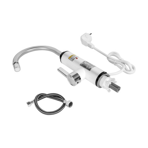 Przepływowy podgrzewacz wody - bateria kuchenna biała