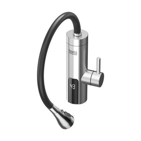 Przepływowy podgrzewacz wody - bateria metalowa kuchenna z elastyczną wylewką