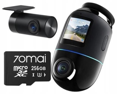 Wideorejestrator 70mai X800 Omni 4K/GPS/WiFi Dual czarny + karta SD 70mai 256GB