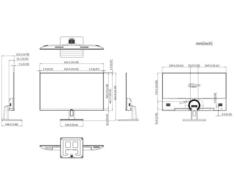 MONITOR HDMI, DP, AUDIO LM27-C301B 27 " - 1440p QHD DAHUA