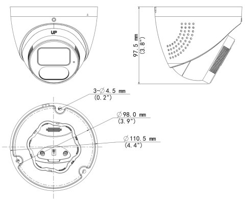 KAMERA IP IPC3614SB-ADF28KMC-I1 Wise-ISP Tri-Guard - 4 Mpx 2.8 mm UNIVIEW