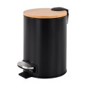 Kosz na śmieci łazienkowy 3l (czarny)