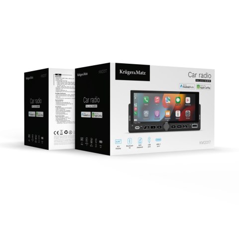 Radio samochodowe Kruger&Matz KM2017 CarPlay/AndroidAuto