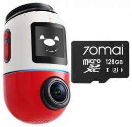 Wideorejestrator 70mai X800 Omni 4K/GPS/WiFi czerwony + karta SD 70mai 128GB