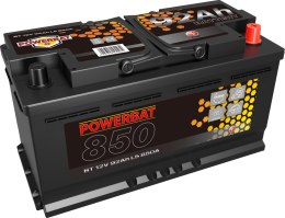 Akumulator AGM samochodowy START-STOP POWERBAT L5 12 V 92 Ah
