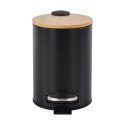 Kosz na śmieci łazienkowy 3l (czarny)