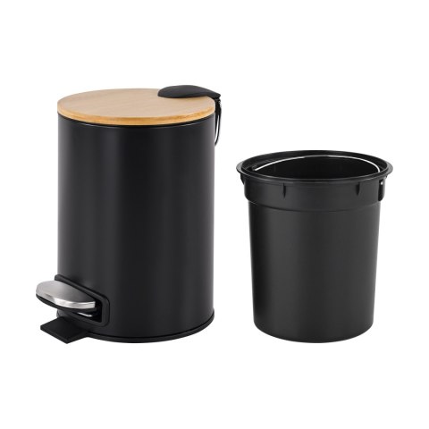 Kosz na śmieci łazienkowy 3l (czarny)