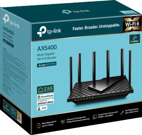 ROUTER TP-LINK ARCHER AX72 PRO Wi-Fi 6 AX5400 2,5G