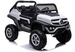 Auto na Akumulator Mercedes Unimog 4x4 Dla Dzieci Światła LED MP3 Biały