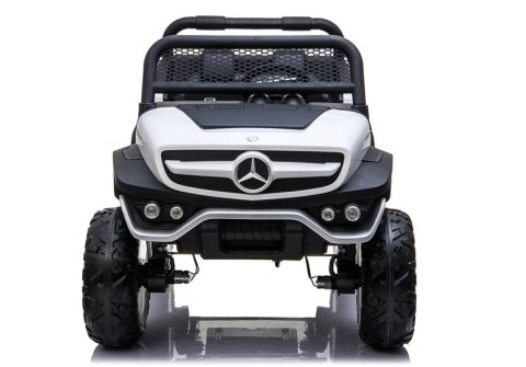 Auto na Akumulator Mercedes Unimog 4x4 Dla Dzieci Światła LED MP3 Biały