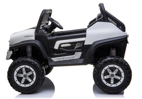 Auto na Akumulator Mercedes Unimog 4x4 Dla Dzieci Światła LED MP3 Biały