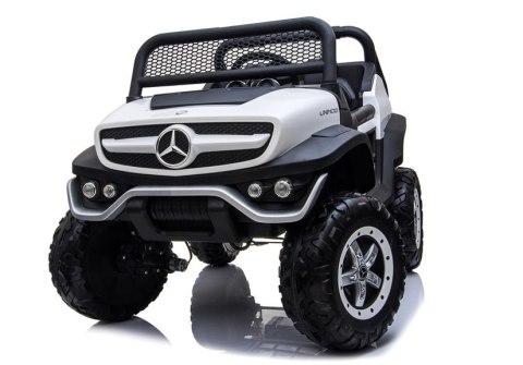 Auto na Akumulator Mercedes Unimog 4x4 Dla Dzieci Światła LED MP3 Biały