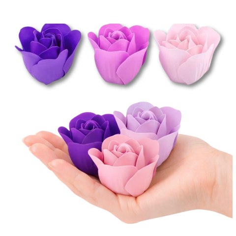 Flower Box Wieczne Pachnące Róże Kwiaty w Pudełku Fioletowe 18 szt.
