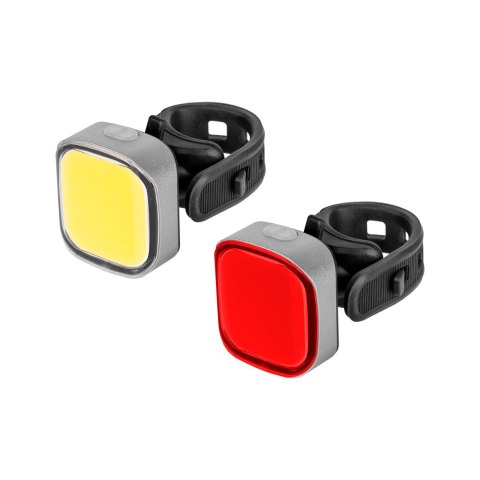 Komplet lamp rowerowych Rebel