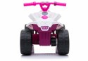 Quad na akumulator TR1805 Biało-różowy