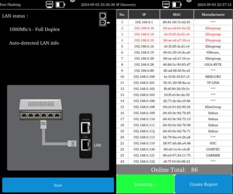TESTER DO KABLI CS-NT64D