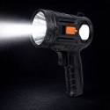 Latarka LED Szperacz Solarna 6 Trybów Powerbank Wymienne Filtry 19 cm