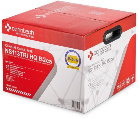 PRZEWÓD KONCENTRYCZNY NS113TRI HQ RG-6 LSOH B2ca 500m