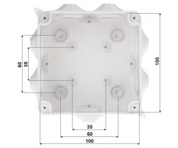PUSZKA ODGAŁĘŹNA Z DŁAWNICAMI PKRA-100X100 DELTA Montage