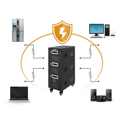 Automatyczny trójfazowy stabilizator napięcia KEMOT PROavr-60k
