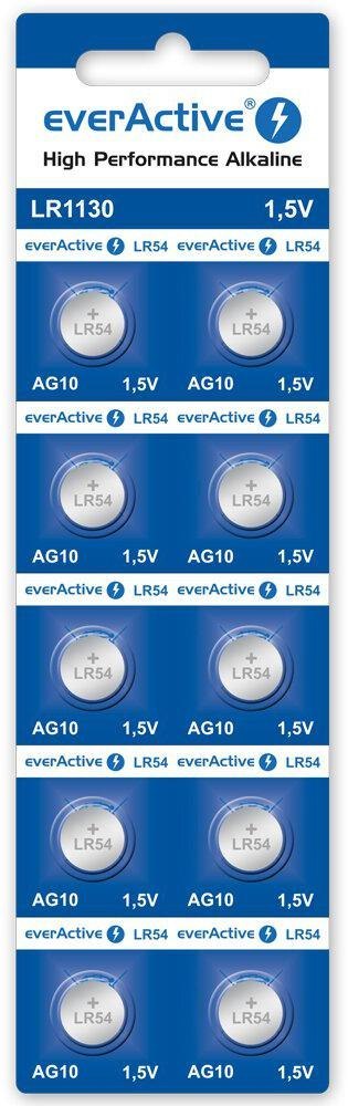 Bateria AG10 / G10 / LR54 / LR1130 everActive 1,5V (blister 10 szt.)