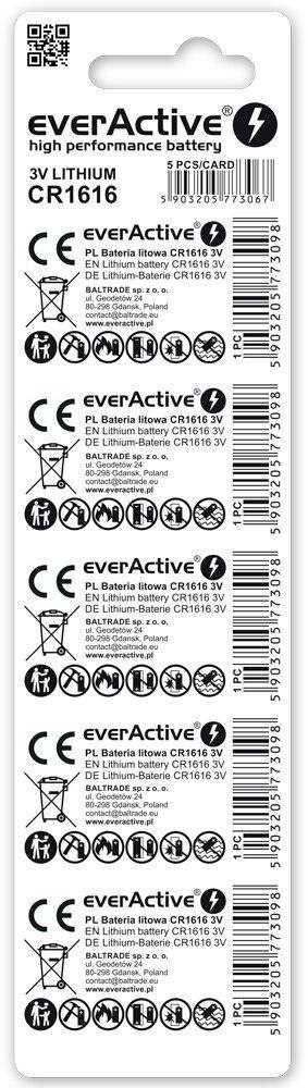 Bateria CR1616 everActive (blister 5 szt.)
