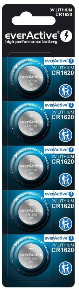 Bateria CR1620 everActive (blister 5 szt.)