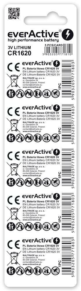 Bateria CR1620 everActive (blister 5 szt.)