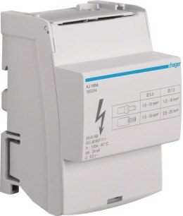 Blok rozdzielczy 4-biegunowy In=100 A Hager KJ100A