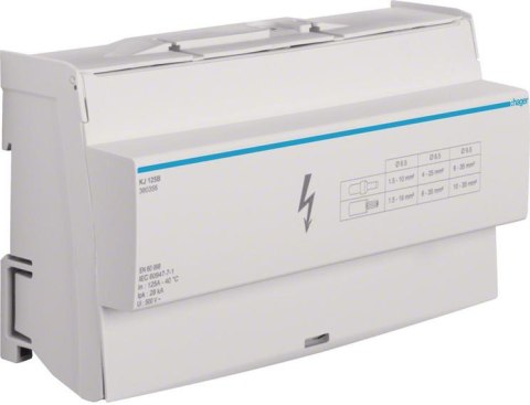 Blok rozdzielczy 4-polowy In=125 A Hager KJ125B
