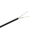 Kabel telefoniczny 2C czarny 100m LXK510