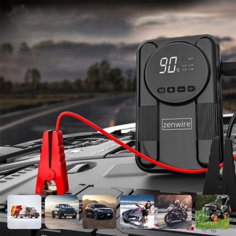 Booster Powerbank Jump Starter Kompresor Samochodowy Zenwire CYD14