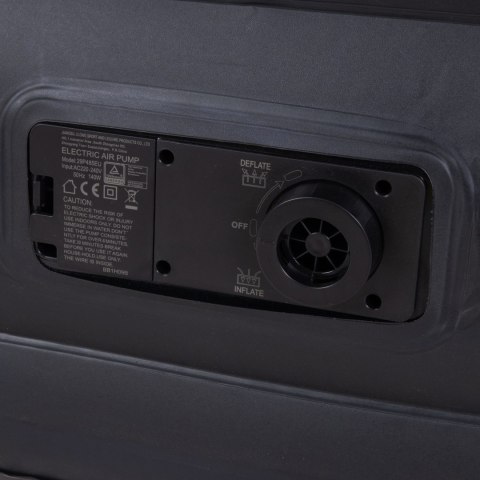 Duży, wysoki, pompowany materac AVENLI z wbudowaną pompką 203x157x47