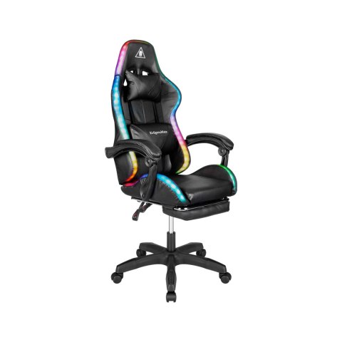 Fotel gamingowy Kruger&Matz GX-150 Czarny LED 7-punktowy masaż