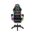 Fotel gamingowy Kruger&Matz GX-150 Czarny LED 7-punktowy masaż
