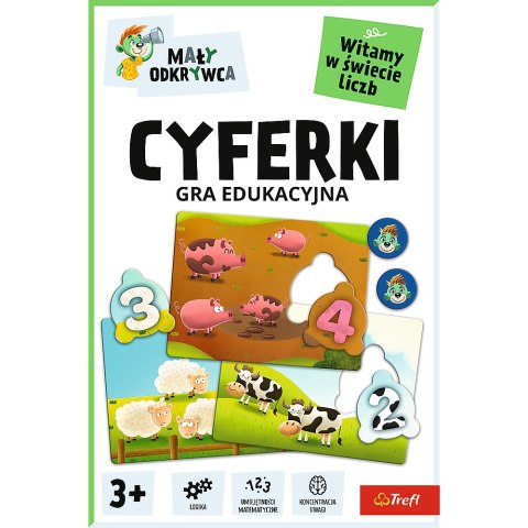 Gra edukacyjna dla dzieci Cyferki Mały Odkrywca Trefl 02810