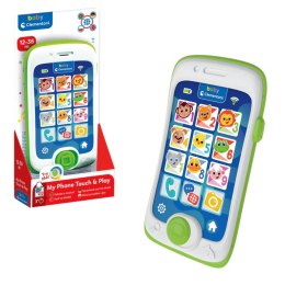 Mój Pierwszy Telefon Mówiący Smartfon Dotykowy Język Polski Niemiecki Turecki Portugalski Clementoni 17531