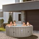 Spa ogrodowe, jacuzzie pompowane AVENLI NICE 6 osobowe 240x70 silver