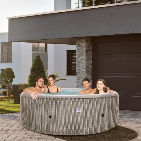 Spa ogrodowe, jacuzzie pompowane AVENLI NICE 6 osobowe 240x70 silver