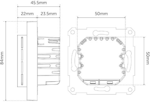 Termostat Heatit WiFi6 White RAL 9003 Wi-Fi Thermostat 3600W 16A
