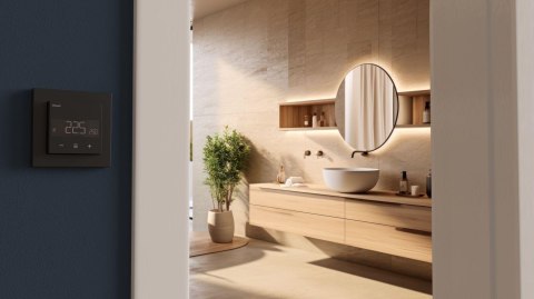 Termostat Heatit Z-TRM6 Black Matt Z-Wave Thermostat 3600W 16A 868,4 Mhz