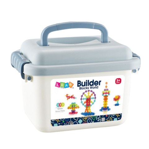 Zestaw Klocków Śnieżynki W Walizce Konstrukcyjne 140 el.