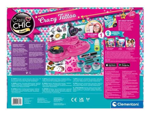 Crazy Chic Zestaw Szalone Tatuaże Clementoni 18771