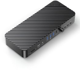 Orico Stacja dokująca USB-C 10 Gbps, 2x DP 4K, HDMI 4K, PD 60W, 6x USB-A, karty SD, audio