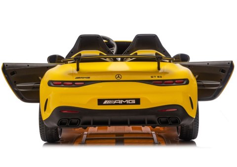 Auto Na Akumulator Mercedes GT63 AMG DK-GT63 24V LCD Żółty